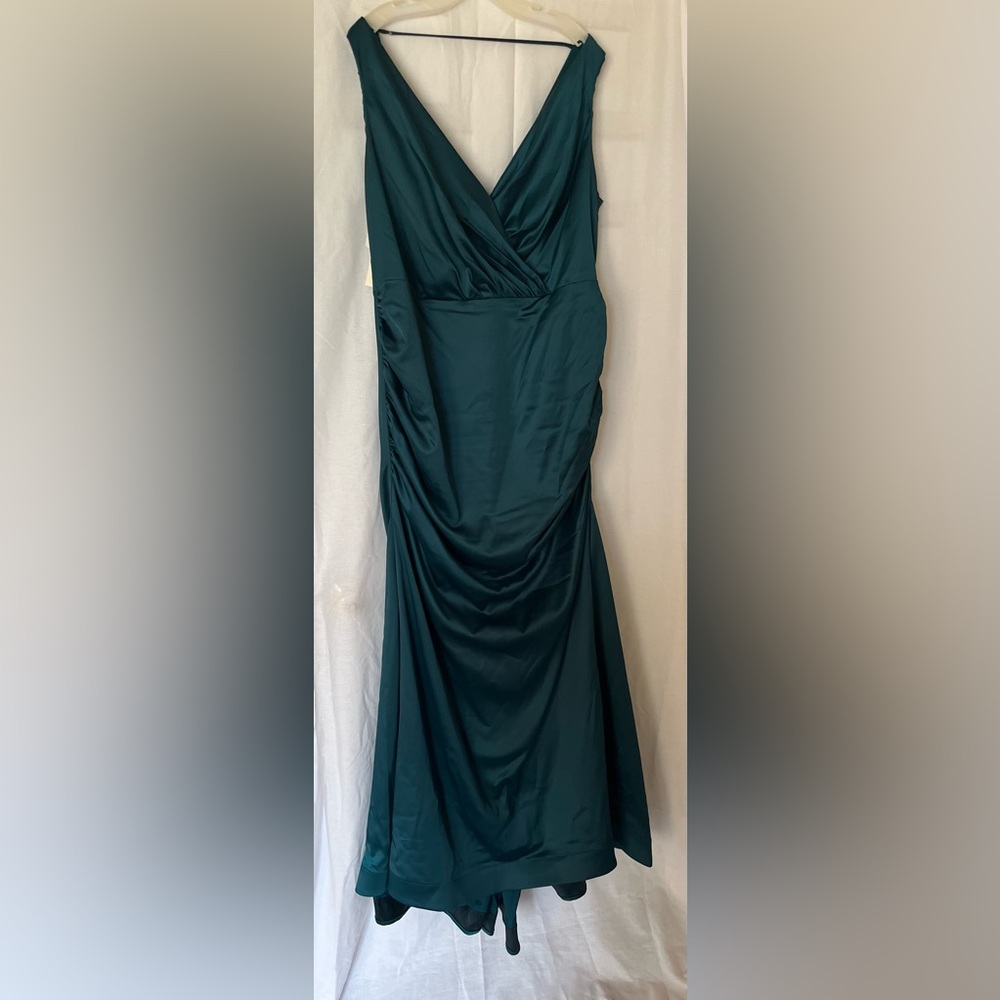 Dark Emerald Green Davids Bridal Dress